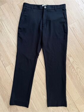 Con.Struct Men's Black Knit Dress Pants Tailored Style 32x30